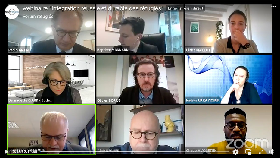 Webinaire "Intégration réussie et durable des réfugiés"